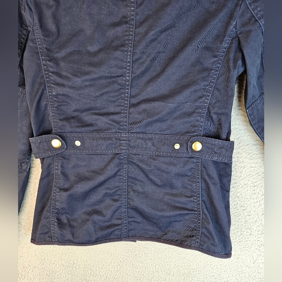 J. Crew Womens Navy Relaxed Boyfriend Field Jacket Sz XXS Pockets, Snaps - Picture 9 of 14